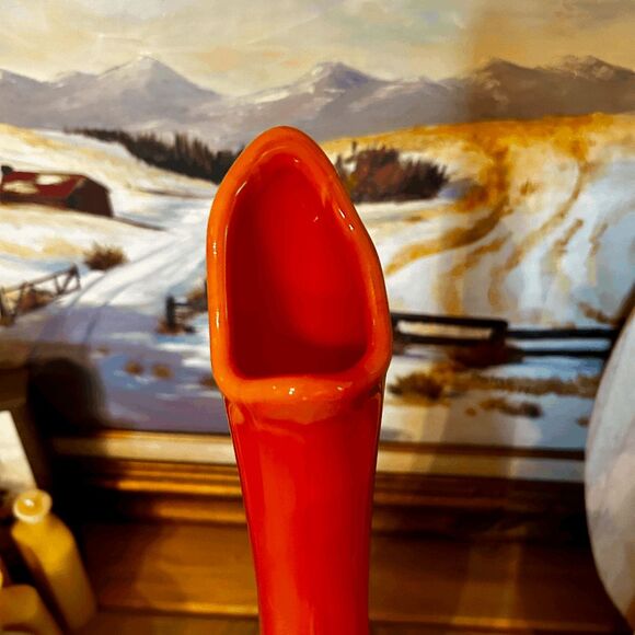 Vintage LE Smith Glass Simplicity Bittersweet Swung Vase PLEASE DO NOT BUNDLE - Picture 5 of 5